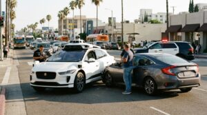 Accidente con vehículo autónomo en Los Ángeles