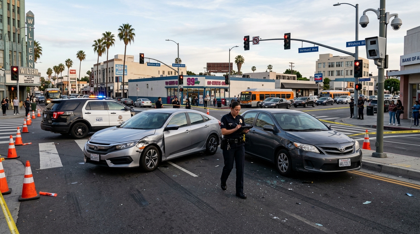 Evidencia de cámara de velocidad investigada después de un accidente en Los Ángeles