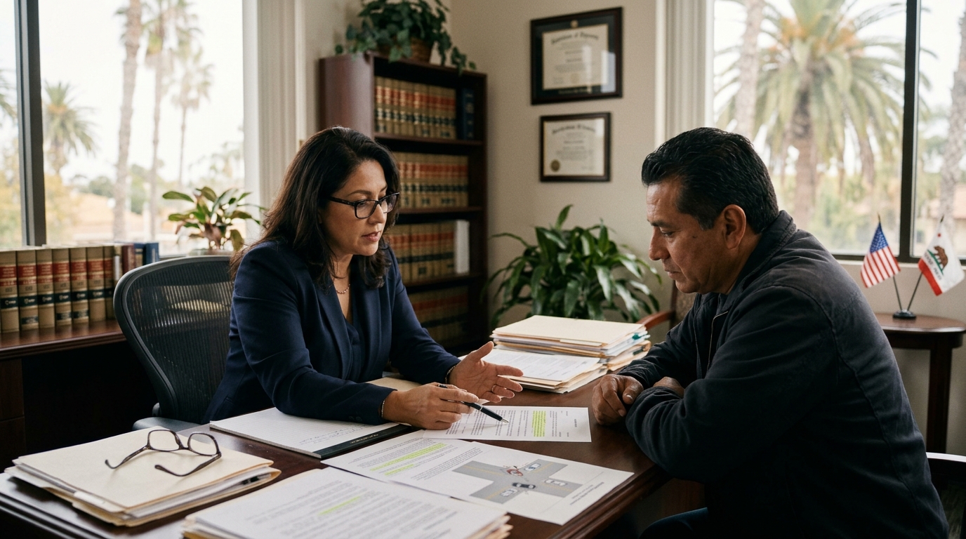 Consulta legal sobre los derechos de un pasajero lesionado en California
